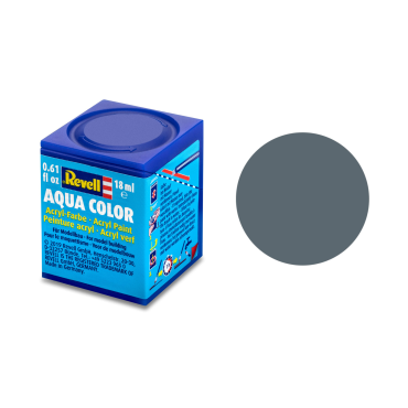 TINTA ACRÍLICA AQUA COLOR SOLÚVEL EM ÁGUA AZUL ACINZENTADO FOSCO 18ML 79 REVELL REV 36179